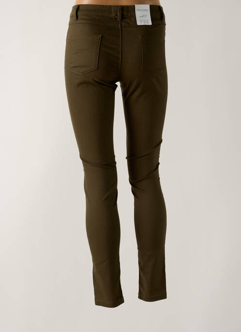 Pantalon slim verde CAMAIEU femeie