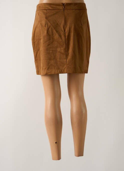 Fustă scurtă maro CAMAIEU femeie