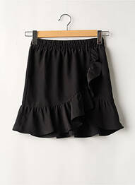 Fustă scurtă talie elastică negru ART DU BASIC femeie