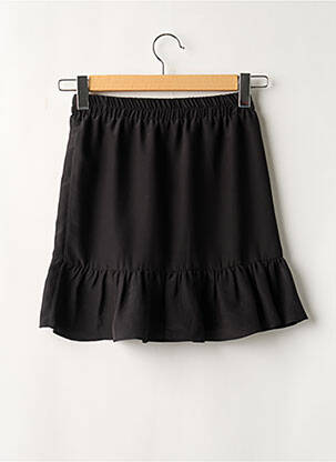 Fustă scurtă talie elastică negru ART DU BASIC femeie