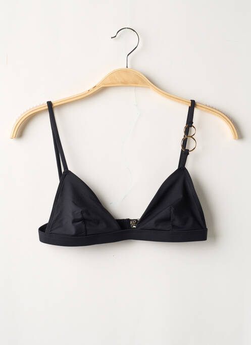 Sutien de costum de baie elasticitate top triunghiuri negru NOO femme