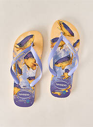 Șlapi țesătură satinată toc plat până la 3 cm violet HAVAIANAS femme