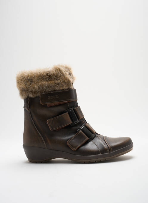 Botine/Ghete maro SUAVE femeie