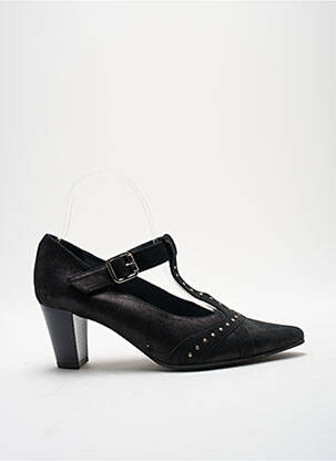 Pantofi cu toc cubanez toc de 4 la 6 cm negru GEO-REINO femeie