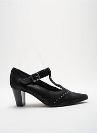 Pantofi cu toc cubanez toc de 4 la 6 cm negru GEO-REINO femme