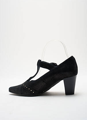 Pantofi cu toc cubanez toc de 4 la 6 cm negru GEO-REINO femeie