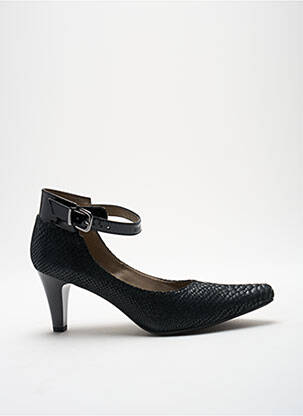 Pantofi cu toc nubuc toc de 4 la 6 cm negru SWEET femeie