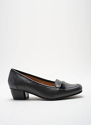 Pantofi cu toc nubuc toc de 4 la 6 cm gri MOOVA femeie