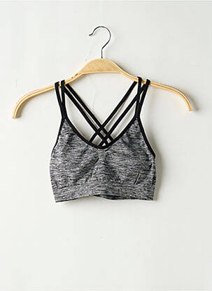 Sutien efect material satinat sutiene gri LA REDOUTE femeie