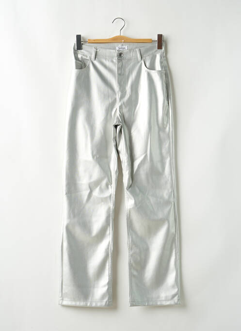 Pantalon drept argintiu JENNYFER femeie