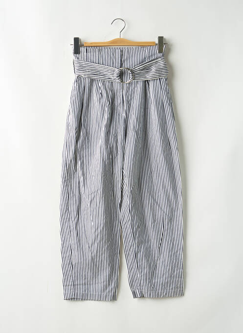 Pantalon drept alb ZARA femeie