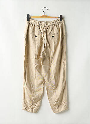 Pantalon 7/8 talie înaltă talie înaltă bej ZARA femeie
