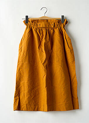 Fustă midi maro ZARA femeie