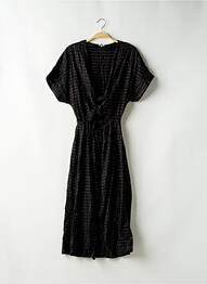 Rochie lungă mâneci scurte mâneci scurte negru MONOPRIX femme