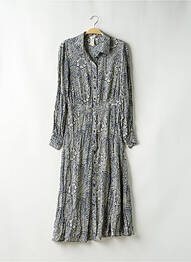 Rochie lungă mâneci lungi mâneci lungi albastru H&M femme