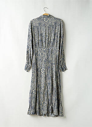 Rochie lungă mâneci lungi mâneci lungi albastru H&M femeie