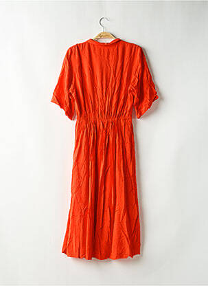 Rochie midi mâneci scurte mâneci scurte portocaliu DES PETITS HAUTS femeie