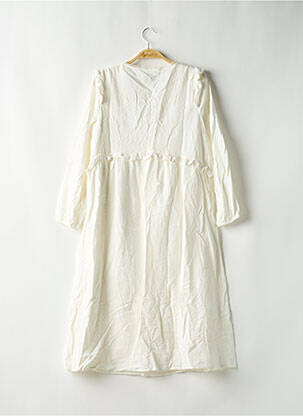 Rochie midi mâneci lungi mâneci lungi alb NOT MADAME femeie
