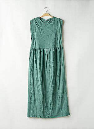 Rochie lungă mâneci scurte mâneci scurte verde ZARA femeie