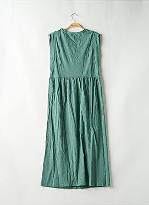 Rochie lungă mâneci scurte mâneci scurte verde ZARA femeie