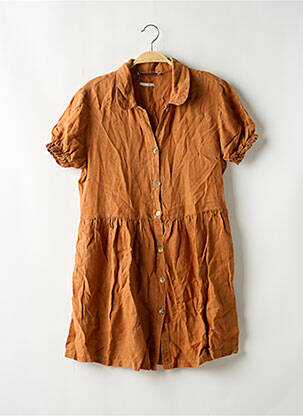 Rochie scurtă maro ZARA femeie