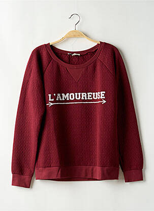 Hanorac broderie mâneci lungi roșu LA PETITE FRANCAISE femeie