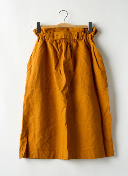 Fustă midi maro ZARA femeie