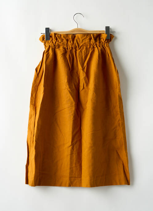 Fustă midi maro ZARA femeie