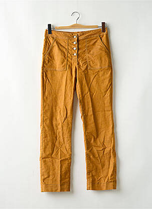 Pantalon drept galben BLANCHEPORTE femeie