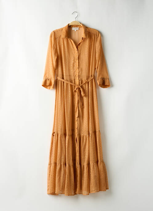 Rochie lungă bej GRACE & MILA femeie