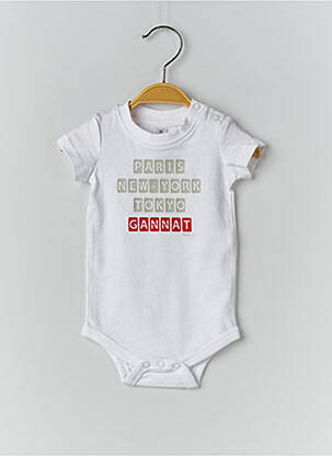 Body de lenjerie alb KARIBAN copil