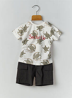 Set șort alb BABY BOL băiat