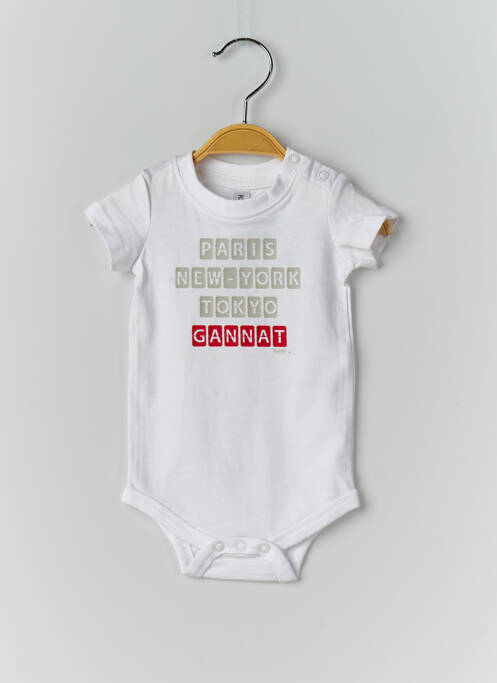 Body de lenjerie alb KARIBAN copil