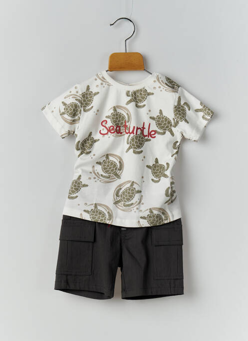 Set șort alb BABY BOL băiat