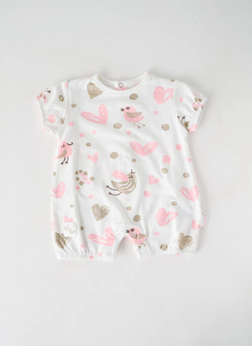 Salopetă scurtă alb BABY BOL fată