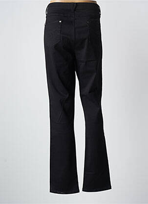 Pantalon drept închidere cu fermoar sub clapetă cu nasturi negru WOMENS BEST femeie