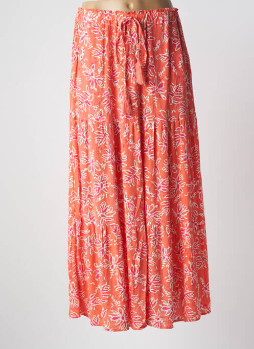 Fustă lungă portocaliu ÉTYMOLOGIE femeie