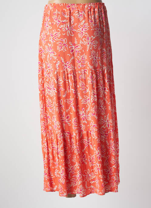 Fustă lungă portocaliu ÉTYMOLOGIE femeie