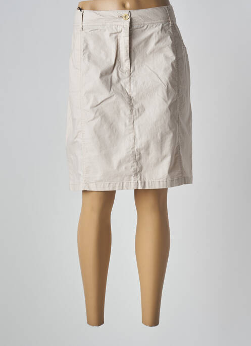 Fustă midi bej ÉTYMOLOGIE femeie