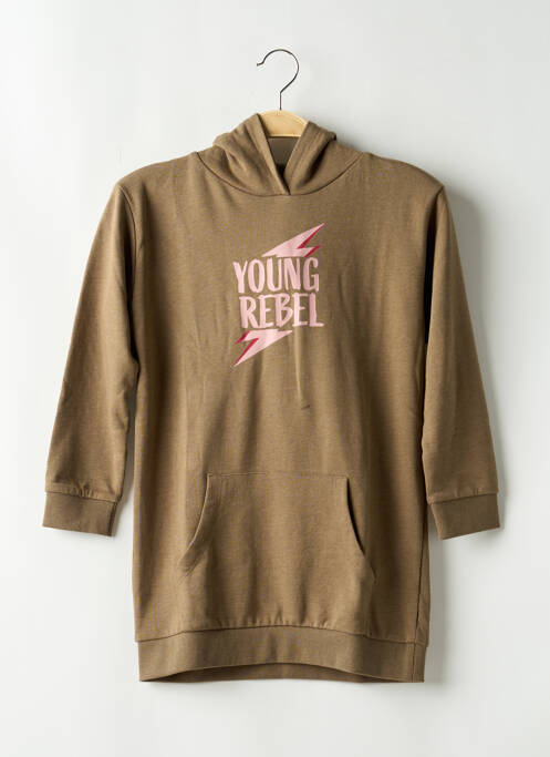 Hanorac cu glugă verde BASIC NEEDS BY NAME IT fată