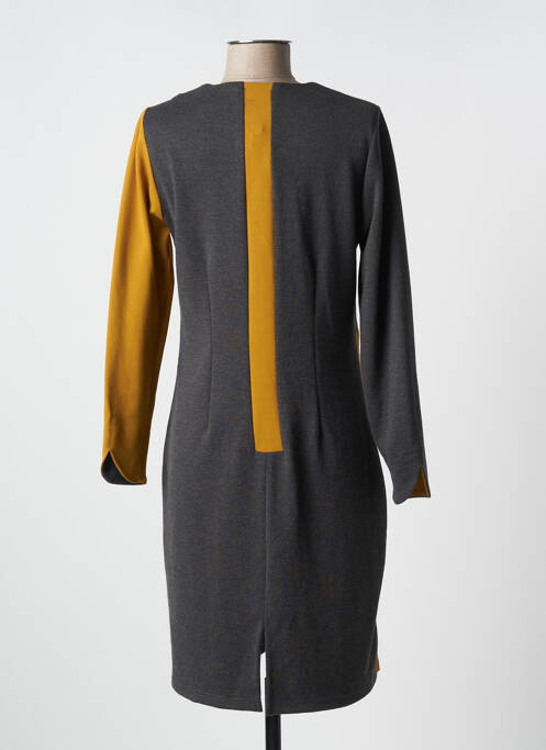 Rochie midi gri FRANCE RIVOIRE femeie