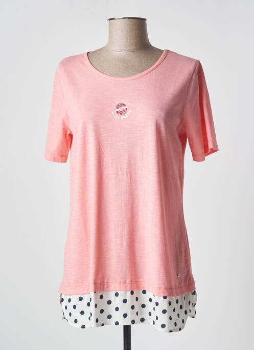 Tunică mâneci scurte roz THALASSA femeie