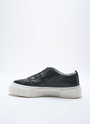 Adidași material neted toc plat până la 3 cm negru REGARD femeie