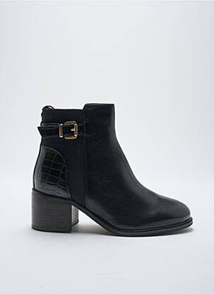 Botine/ghete material neted toc de 4 la 6 cm negru DUNE LONDON femeie