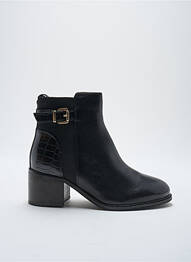 Botine/ghete material neted toc de 4 la 6 cm negru DUNE LONDON femme