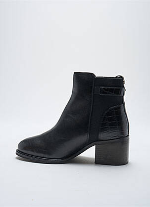 Botine/ghete material neted toc de 4 la 6 cm negru DUNE LONDON femeie