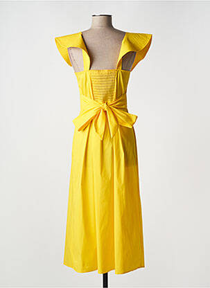 Rochie midi galben LIVIANA CONTI femeie