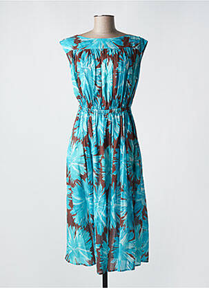 Rochie midi albastru LIVIANA CONTI femeie