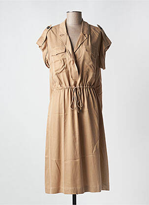 Rochie midi bej PESERICO femeie