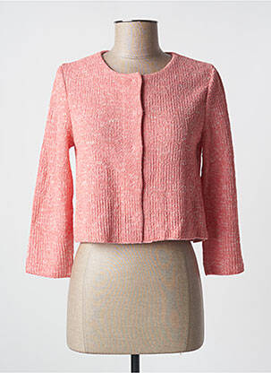 Vestă cu mâneci lungi roz ANNECLAIRE femeie